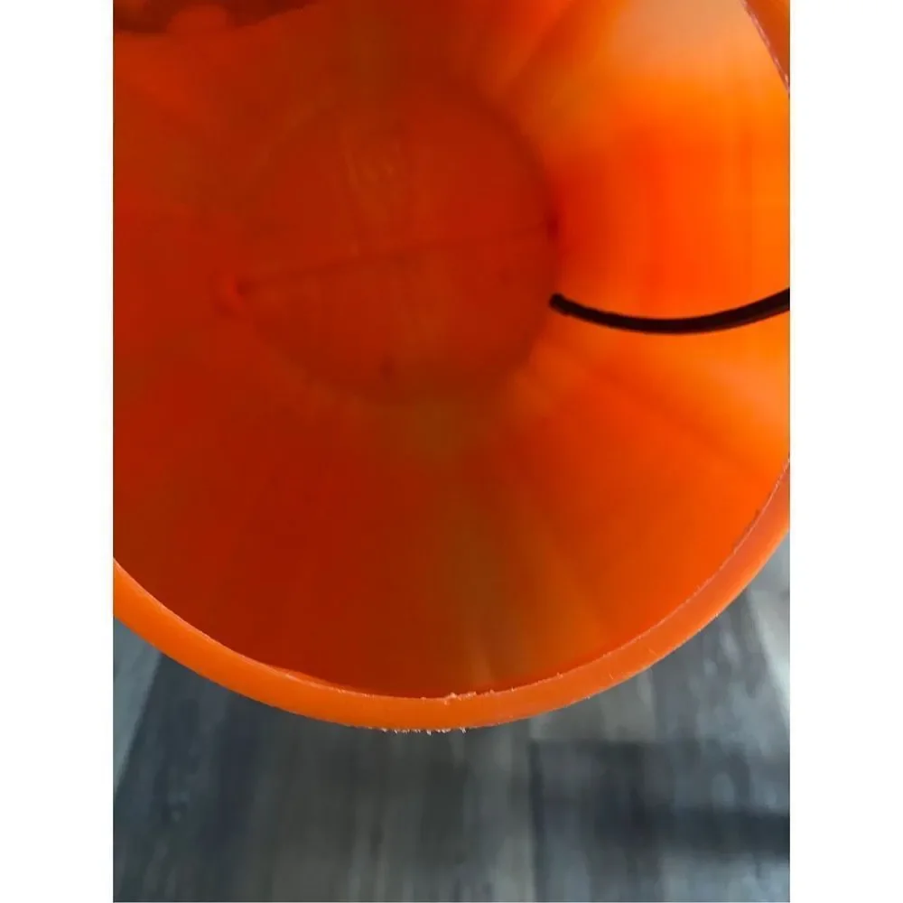 Vtg. TPI 1997 Blow Mold Pumpkin Halloween Trick or Treat Bucket Jack-O-Lantern